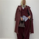 completo con pantalone palazzo e gilet incrociato couple